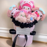 Sanrio Cinnamoroll Pochacco Kuromi Pompompurin Plush Flower Bouquet