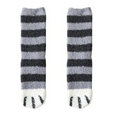 Fluffy Fuzzy Animal Cat Paw Print Socks Warm for Winter and Cold Weather