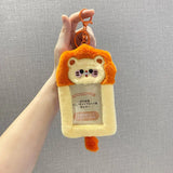 Sanrio Hello Kitty Plush Card Case Holder Keychain Kuromi My Melody Hangyudon Pochacco Cinnamoroll