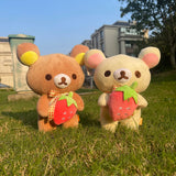 San-X Rilakkuma Bear Strawberry Plush Toy