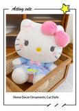 Sanrio Hello Kitty Big Pink Bow Blue Lace Dress Plushie