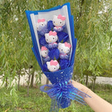 Sanrio Hello kitty Plush Toy Stuffed Animals Bouquet Valentine's Day Graduation Gift