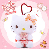 Sanrio Hello Kitty Kuromi Melody Pochacco Cinnamoroll Plush Pendant Keychain