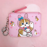 Mofusand x Sanrio Card Holder Coin Purse Keyring