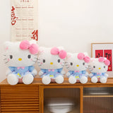 Sanrio Hello Kitty Big Pink Bow Blue Lace Dress Plushie
