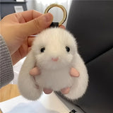 Soft Plush Fur Rabbit Keychain