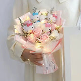 Sanrio Hello Kitty Plush Bouquet Cute Flower Gift Box - LoveJojo