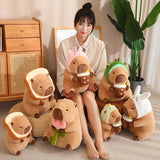 Kawaii Snack Attack: Hamburger Capybara Dog Pig Capibaras Pizza Bubble Tea Cushion Plush