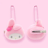 Sanrio My Melody Plush Keychain Hair Clip 2-in-1 Pendant