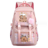 Capybara Backpack Laptop Large Capacity School Rucksack