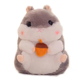 Chubby Hamster Pastel Woodland Plush With Nuts and Acorns - LoveJojo