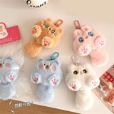 Cute Plush Cat Keychain – Kawaii Long Tailed Doll, Bag Pendant Accessory - Dimensions: 7.5 * 11cm, 7.5 * 10.5cm