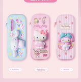 Sanrio Zipped Pencil Case Kawaii Hello Kitty Cinnamoroll My Melody