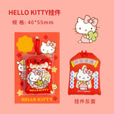 Omamori Keychain Embroidery Japanese Style Lucky Charm Bag Pendant