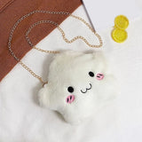 Hammy Hamster Plush Crossbody Bag with Gold Chain Handbag