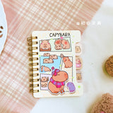 Capybara Kawaii Stationery Ringbound Notebook