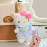 Sanrio Hello Kitty Big Pink Bow Blue Lace Dress Plushie