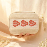 Makeup Bag Strawberry Cream Sando Plush Bag Sandwich