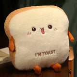 35cm Plush Bread Pillow Cute Toast Soft Warm Hand Cushion Loaf Stuffed Toy Plushie