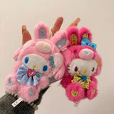 Sanrio Easter Bunny Series Cinnamoroll Pompompurin Kuromi My Melody Plush Pendant Keychain (12cm)