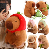 Kawaii Snack Attack: Hamburger Capybara Dog Pig Capibaras Pizza Bubble Tea Cushion Plush