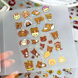 10 Sheets Rilakkuma Decal Stickers