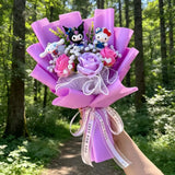 Sanrio Hello Kitty Kuromi Cinnamoroll My Melody Artificial Plush Flower Bouquet