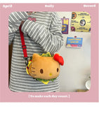 Kawaii Sanrio Hello Kitty Shoulder Burger Crossbody Bag