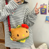 Kawaii Sanrio Hello Kitty Shoulder Burger Crossbody Bag
