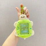 Sanrio Hello Kitty Plush Card Case Holder Keychain Kuromi My Melody Hangyudon Pochacco Cinnamoroll