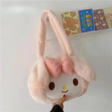 Sanrio Plush Cinnamoroll My Melody Kuromi Tote Shoulder Bag