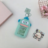 Sanrio Hello Kitty Plush Card Case Holder Keychain Kuromi My Melody Hangyodon Pochacco Cinnamoroll