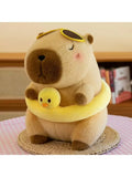 Kawaii Snack Attack: Hamburger Capybara Dog Pig Capibaras Pizza Bubble Tea Cushion Plush