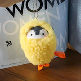 Penguin Ebi Fried Shrimp Prawn Plush Keychain 10cm