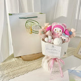 Sanrio Cinnamoroll Pochacco Kuromi Pompompurin Plush Flower Bouquet
