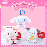 Sanrio Hello Kitty Kuromi Melody Pochacco Cinnamoroll Plush Pendant Keychain