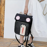 Transparent Window Backpack Bag Rucksack Cat Paws Kawaii Japanese
