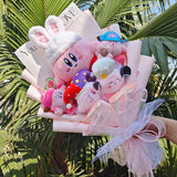 Kawaii Pink Graduation Kirby Plush Bouquet