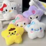 Sanrio Star Plush Kawaii Keychain Set
