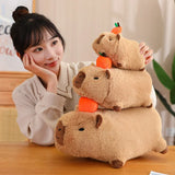 Kawaii Snack Attack: Hamburger Capybara Dog Pig Capibaras Pizza Bubble Tea Cushion Plush
