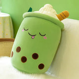 Cute Bubble Tea Plush Toy Stuffed Milk Tea Soft Boba Fruit Tea Cup Plushie