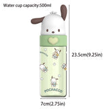 Sanrio Transparent Travel Water Bottle Hello Kitty Kuromi Cinnamoroll My Melody (500ml)