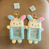 Sanrio Usahana Flower Rabbit Plush ID Card Case Keychain