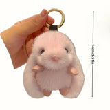 Soft Plush Fur Rabbit Keychain