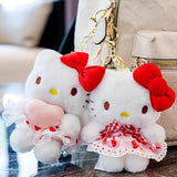 Sanrio Hello Kitty Keychain Plush Pendant Kuromi Cinnamoroll