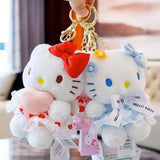 Sanrio Hello Kitty Keychain Plush Pendant Kuromi Cinnamoroll
