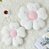 Flower-Shaped Plush Throw Pillow Cushion