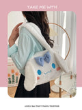 Sanrio Plush Cinnamoroll My Melody Kuromi Tote Handbags Shoulder Bag Purse Kawaii