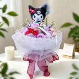 Sanrio My Melody Kuromi Cinnamoroll Hello Kitty Plush Flowers Handmade Bouquet