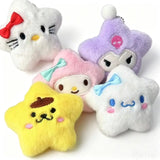Sanrio Star Plush Kawaii Keychain Set